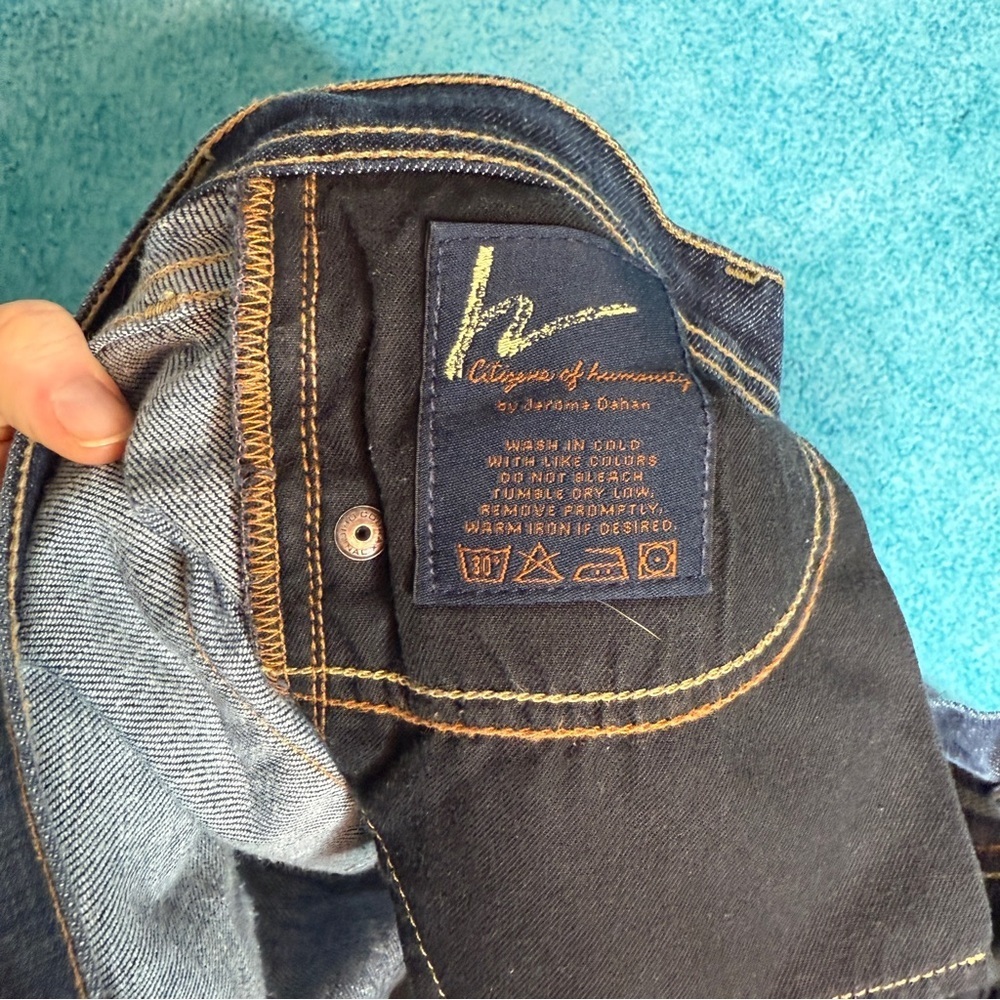 Women's Citizens of Humanity Jeans Sz 29 Low Rise Slim 30x25 Made In USA - Picture 11 of 15
